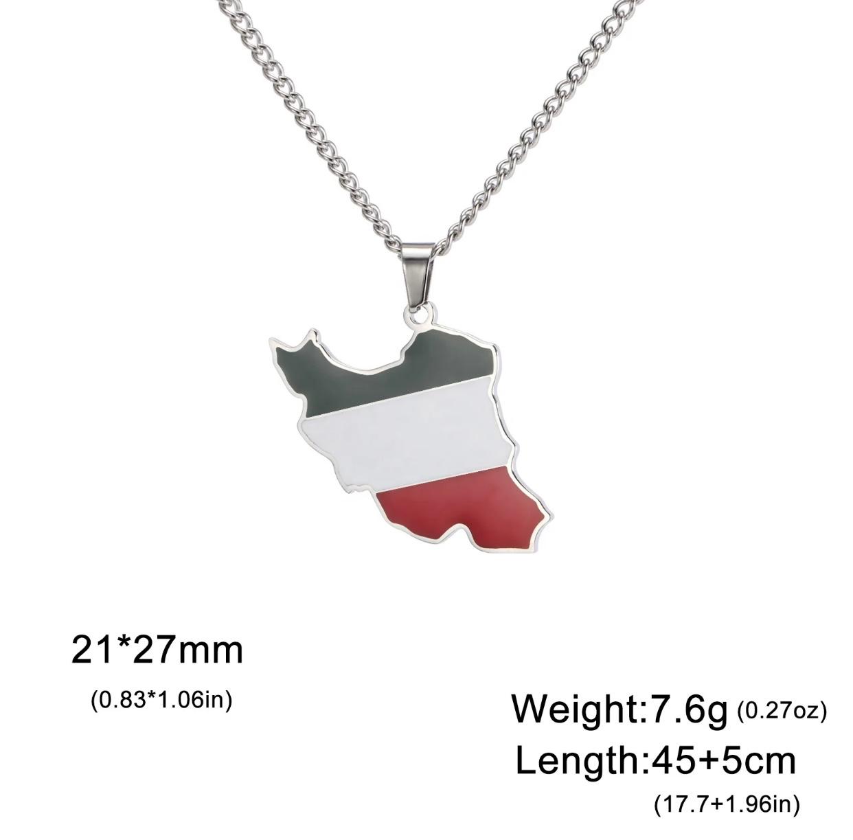 Herren-Halskette mit Flaggen-Design”