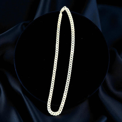 925 Sterling Silber Panzerkette – 54cm – 7,5mm Breite – Zeitlos & Hochwertig