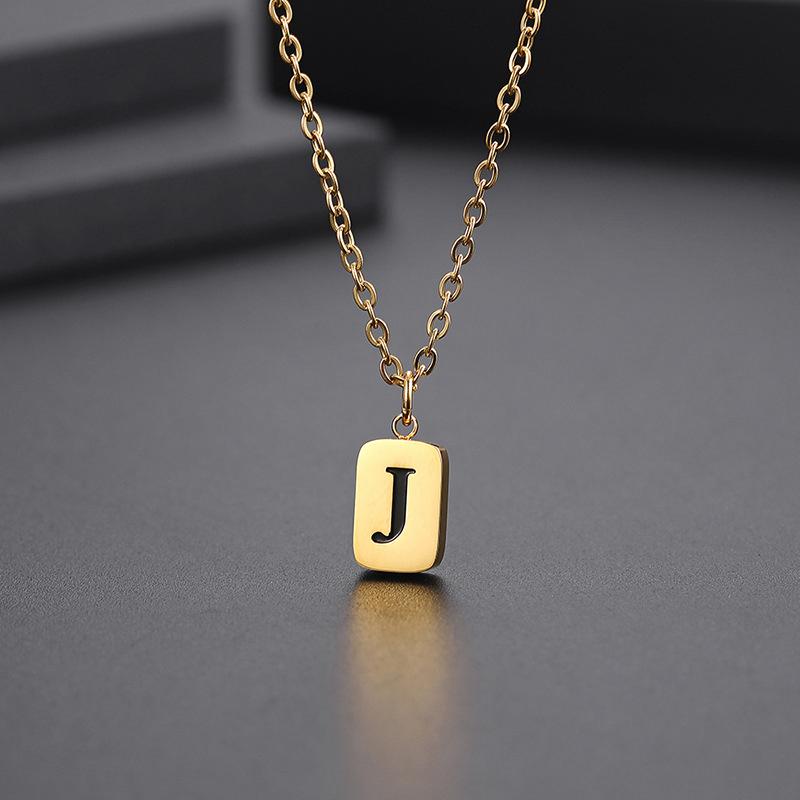 18K vergoldete Buchstaben-Halskette aus Messing – Individuelles Schmuckstück für jeden Anlass