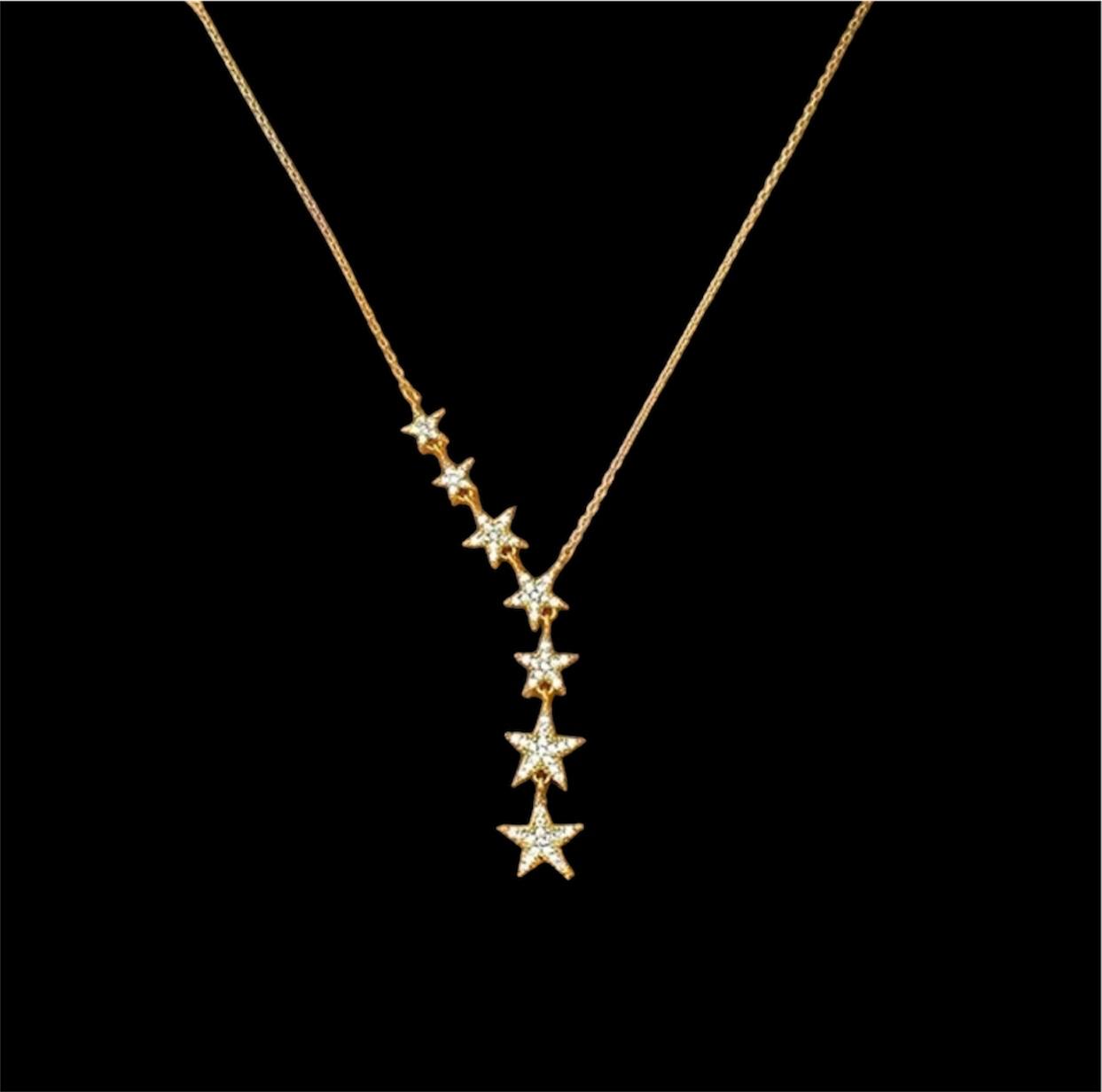 “Sternenzauber: Sieben-Sterne-Halskette”