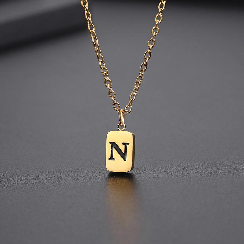18K vergoldete Buchstaben-Halskette aus Messing – Individuelles Schmuckstück für jeden Anlass
