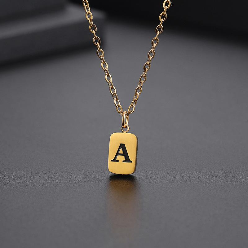 18K vergoldete Buchstaben-Halskette aus Messing – Individuelles Schmuckstück für jeden Anlass